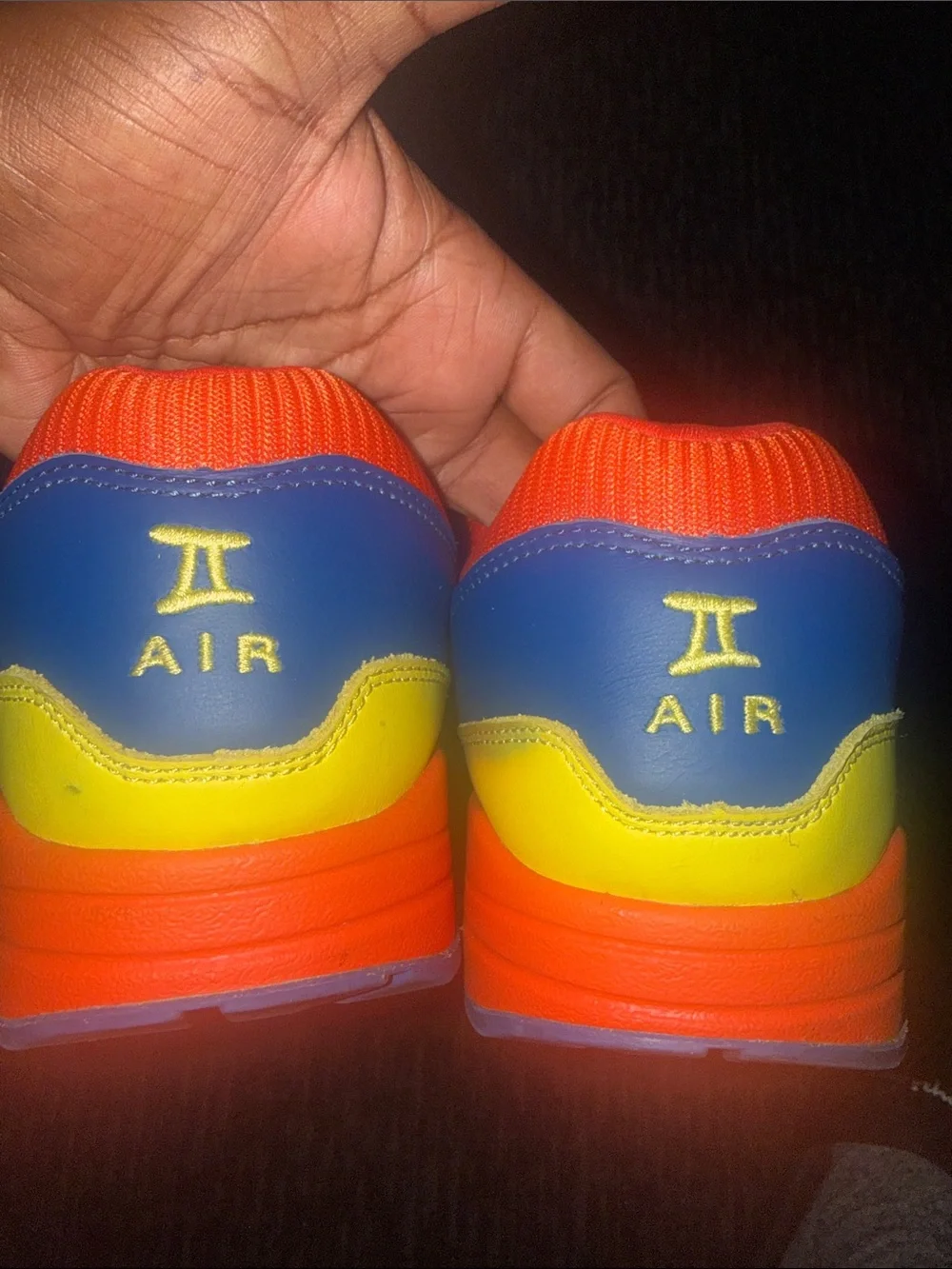 Nike Yellow, Orange & Blue Sneakers